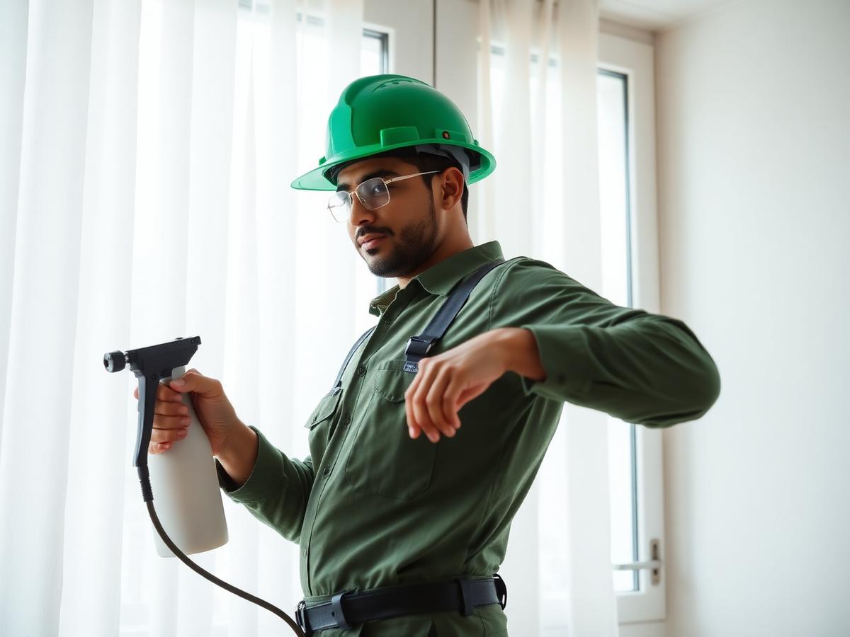 Twin City Pest Control technician at work