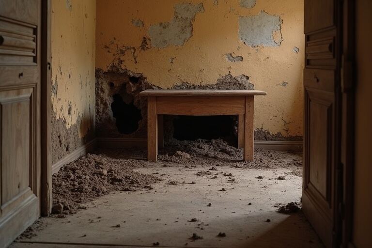Termite Control Treatment — before